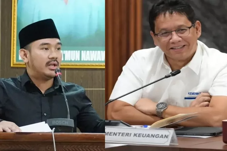 Bupati Bekasi, Ade Kuswara (kiri) bantah pernyataan Menkeu Purbaya (kanan) soal jual-beli jabatan di tingkat daerah.  ((Instagram/pemkabbekasi - Instagram/purbayayudhi_official))