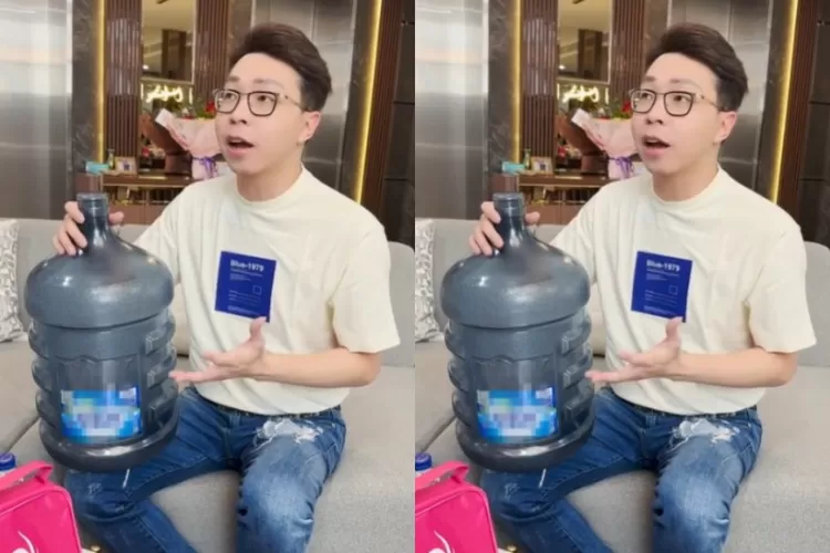 Menyoroti kasus temuan sumber air baku di pabrik Aqua menggunakan sumur bor hingga skandal pencemaran BPA. ( (TikTok.com/@drrichardlee))