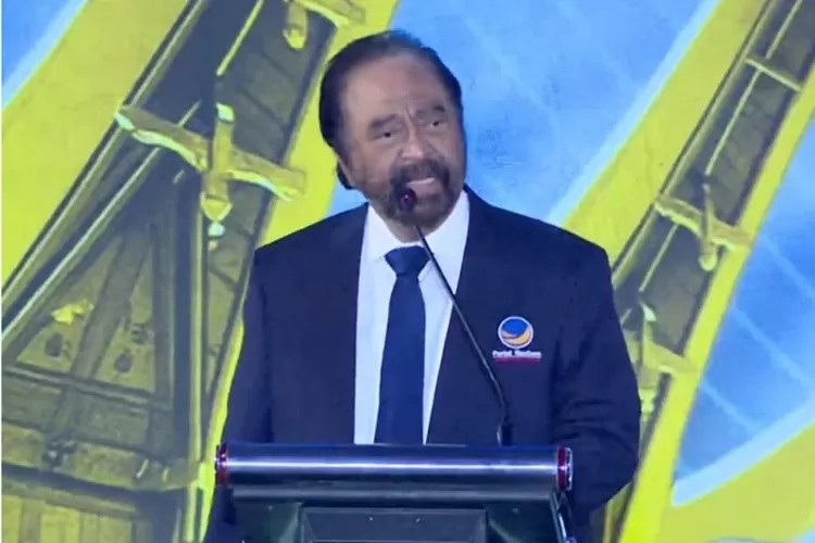 Ketua Umum Partai NasDem, Surya Paloh, menyatakan tak masalah dengan pemberian gelar Pahlawan Nasional pada Soeharto ((Tangkapan layar YouTube NasDem TV))