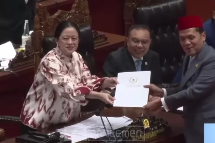 Suasana sidang paripurna soal pengesahan RUU KUHAP. ((Tangkapan layar YouTube DPR RI))