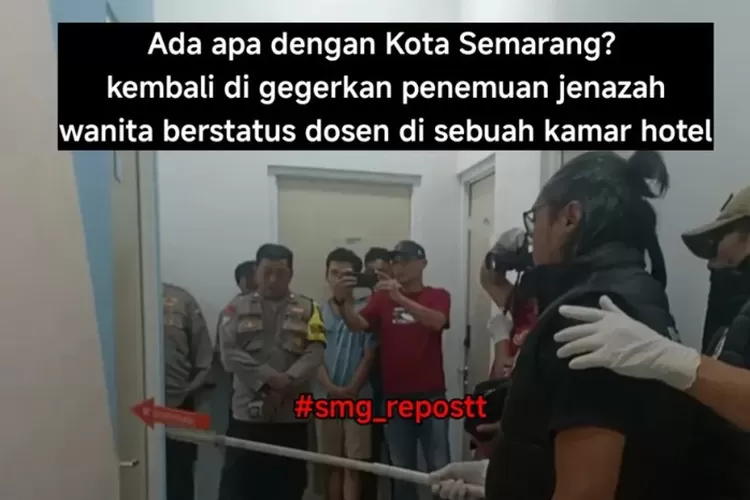Menyoroti kasus penemuan wanita yang tewas di Hotel Gajahmungkur, Semarang.  ((Instagram.com/@smg_repostt))