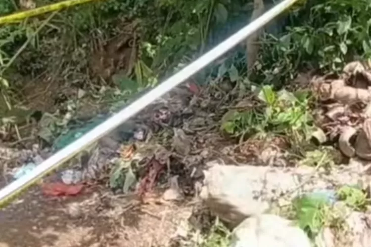 Tangkapan layar tempat Alvaro Kiano Nugroho ditemukan dengan kondisi meninggal dunia setelah hilang sejak Maret 2025.  ((TikTok/iqbalcahyadi12))