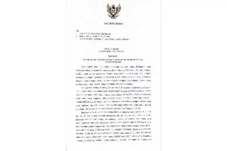 Surat Edaran Wali Kota Bekasi No 440/7654/Dinkes.set  (Humas Kota Bekasi)