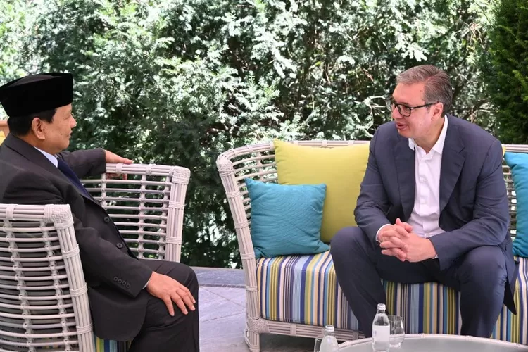 Pertemuan persahabatan antara Presiden Serbia dengan Presiden Indonesia terpilih 2024-2029