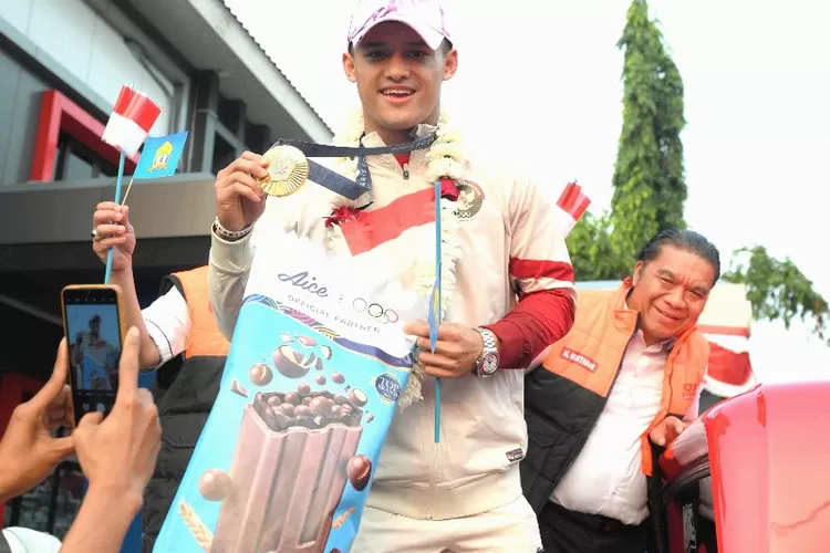 Rizki Juniansyah peraih Medali Emas Olympiade Paris 2024