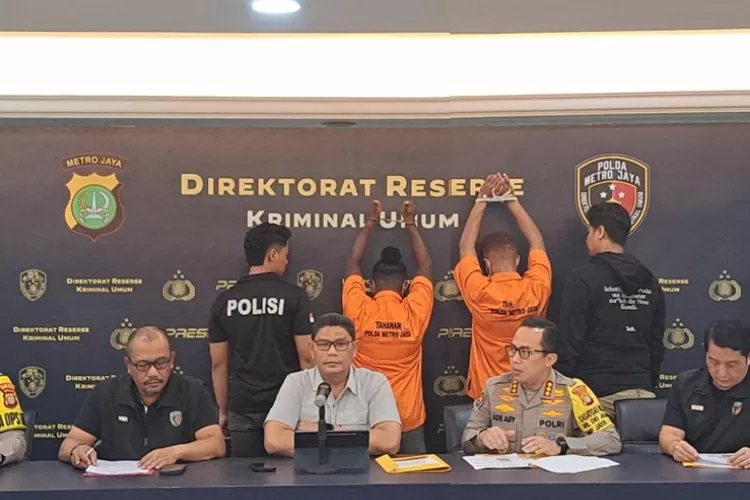 Wakapolda Metro Jaya, Brigjen Pol Djati Wiyoto Abadhy saat konferensi pers (PMJ News)