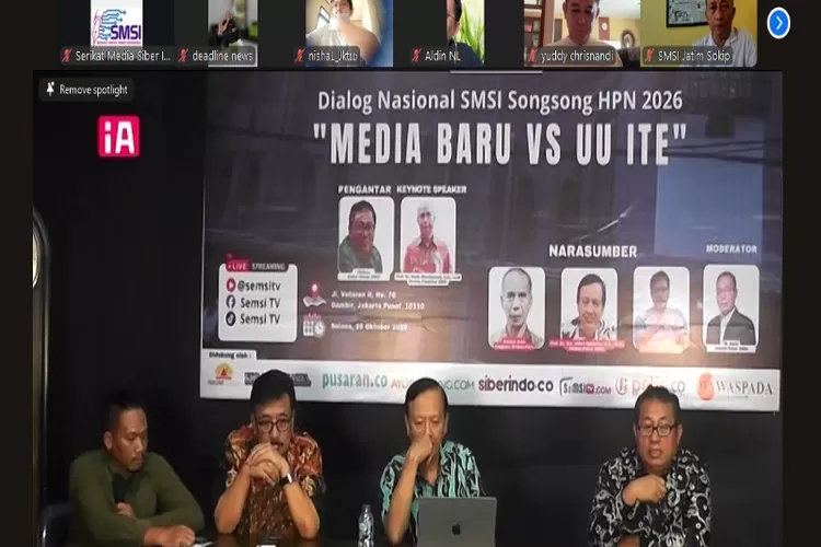 Ketum SMSI, Firdaus (kanan)