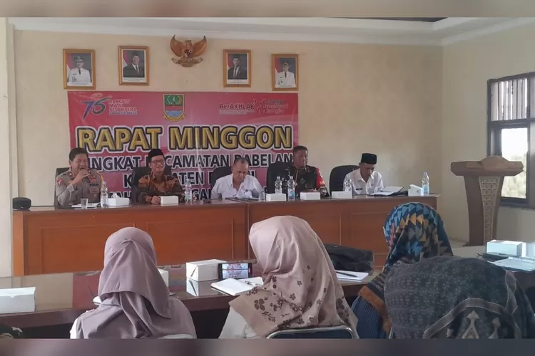 Rapat Minggon Kecamatan Babelan