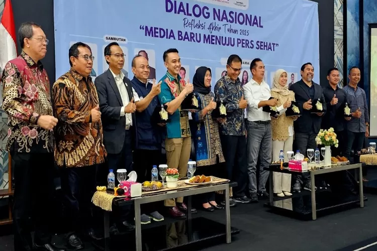 Dialog Nasional Refleksi Akhir Tahun 2025 SMSI Pusat bertema &ldquo;Media Baru Menuju Pers Sehat&rdquo;. 