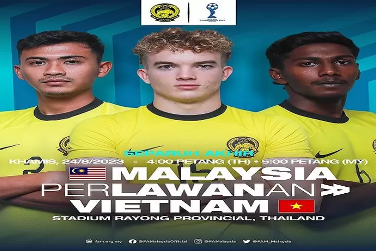 Prediksi Skor Timnas Malaysia vs Vietnam Piala AFF U23 2023, The Golden Star Berpeluang Menang (instagram.com/@famalaysia)