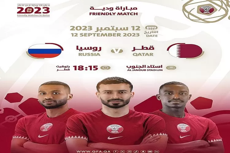 Qatar Menjamu Rusia di FIFA Matchday 12 September 2023 H2H Qatar Unggul (instagram.com/@qfa)