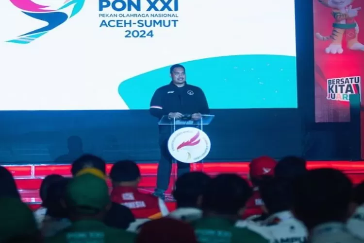 Potret Menpora Dito Ariotedjo di PON Aceh-Sumut 2024. ((Instagram.com/@ditoariotedjo))