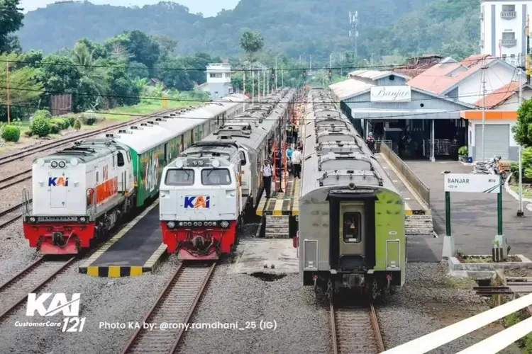 Ilustrasi kereta api (Instagram/@kai121_)