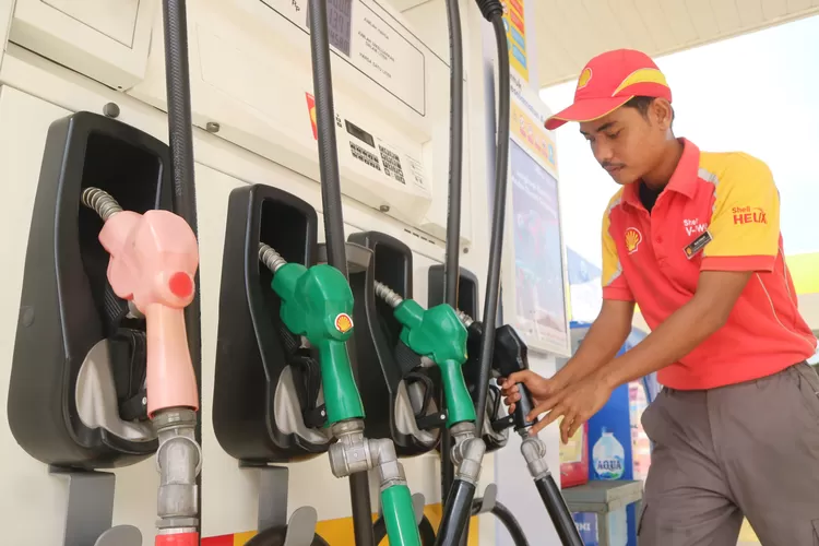 Ilustrasi SPBU Shell. (Ainul Gillang/Bantenraya.com)