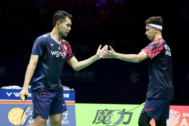 Pebulutangkis ganda putra Indonesia Fajar/Rian yang akan tampil di Piala Sudirman 2025. (Instagram @badminton.ina)