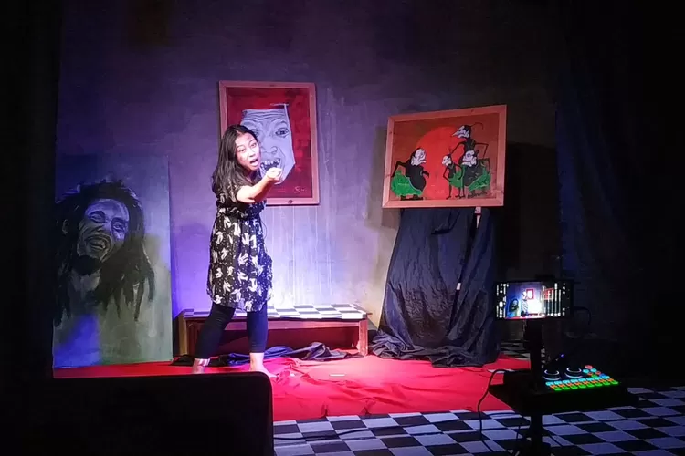 Salah satu penampil dalam Panggung Sastra Katasapa Purbalingga (Dokumen Katasapa)