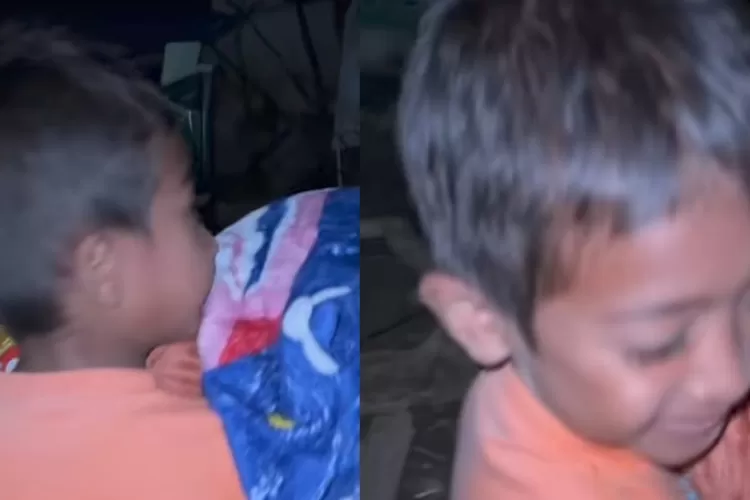 Tangkapan layar seorang bocah pengungsi yang meminta selimut untuk ibunya. (Instagram/auliafaulia)