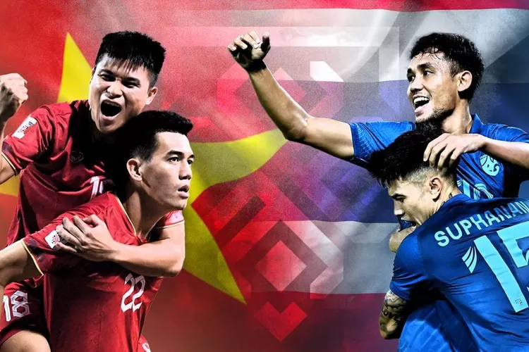 Ilustrasi Thailand vs Vietnam di Final Sepak Bola Pria SEA Games 2025 (Instagram/@aseanfootball)