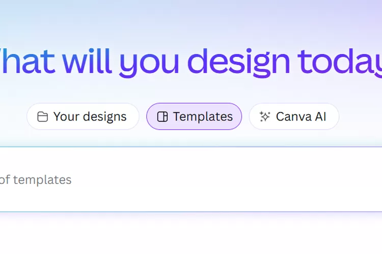 Tampak depan aplikasi canva yang digunakan untuk membuat Twibbon MPLS 2025 (Foto: Hasil tangkap layar laman Canva)