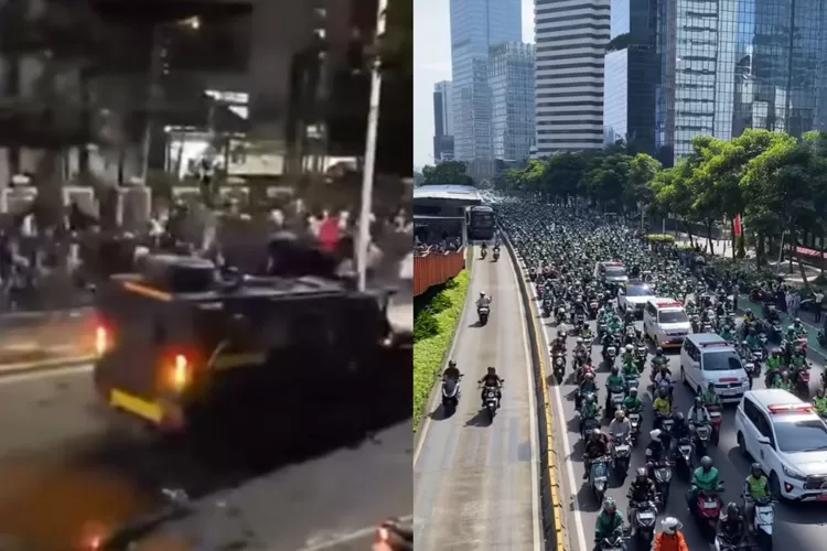 Komnas HAM akan turut serta dalam mengivestigasi insiden pelindasan driver ojol oleh Brimob saat aksi demonstrasi di Jakarta. (Foto: Instagram / @bem_si. @agtblhkk)