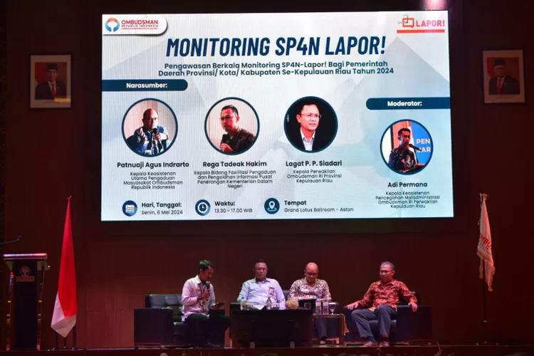 Ombudsman melaksanakan pengawasan terhadap  SP4N LAPOR. dok Ombudsman Kepri