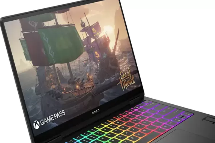 HP Rilis Laptop Gaming Omen Transcend 14 dengan Layar OLED dan Keyboard RGB Tanpa Kisi di CES 2024.