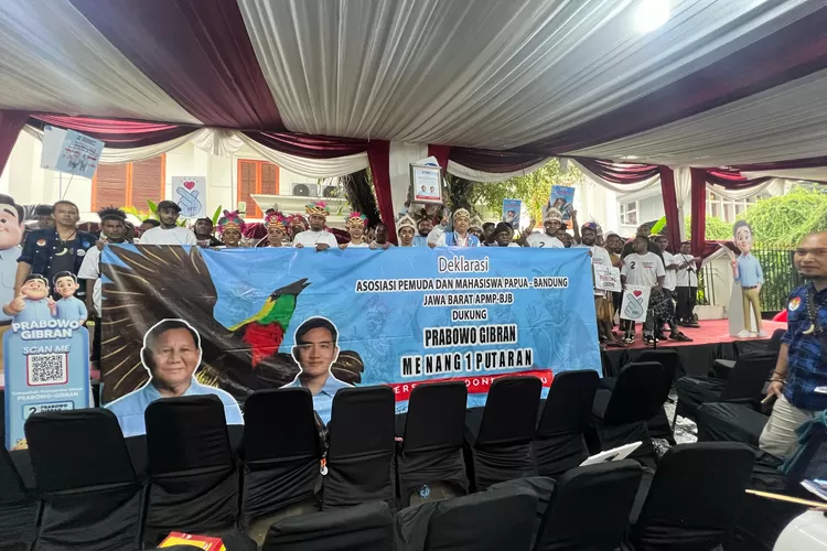 Asosiasi Pemuda dan Mahasiswa Papua Dukung Prabowo Subianto dan Gibran Rakabuming Raka