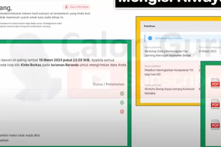 Tutorial mengisi riwayat pelatihan Daftar Uji SIM PKB. (Foto/YouTube.)