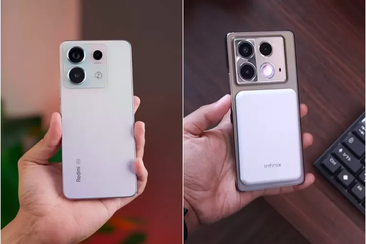 Infinix Note 40 vs Redmi Note 13 Pro. (Foto/Kolase YouTube.)
