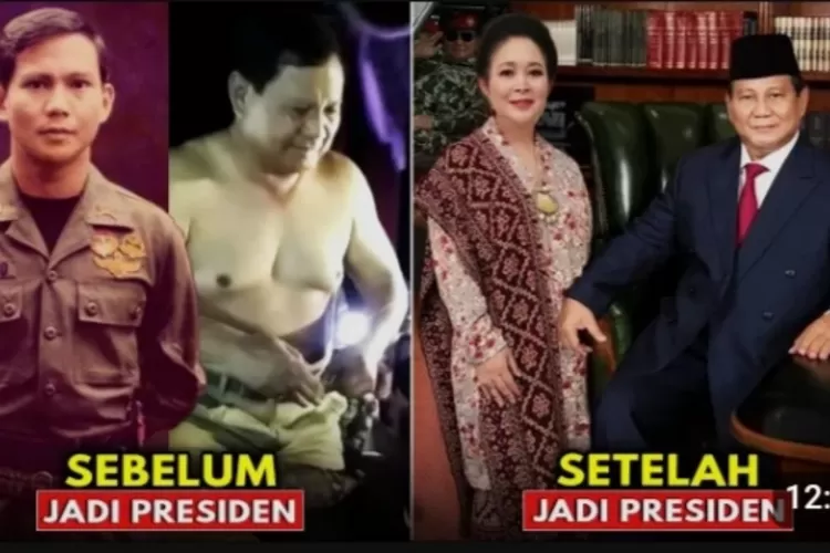 Ini transformasi Prabowo Subianto Dari muda sampai jadi Presiden. (FOTO/YouTube.)