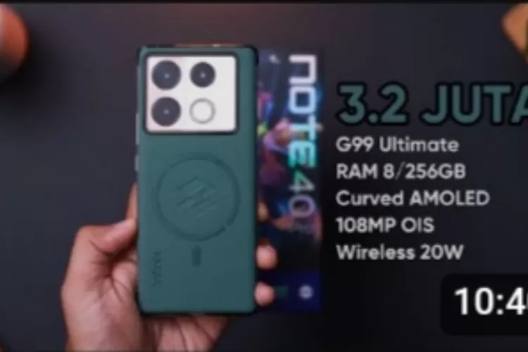 Spesifikasi Dan game test HP Infinix Note 40 Pro. (FOTO/YouTube.)