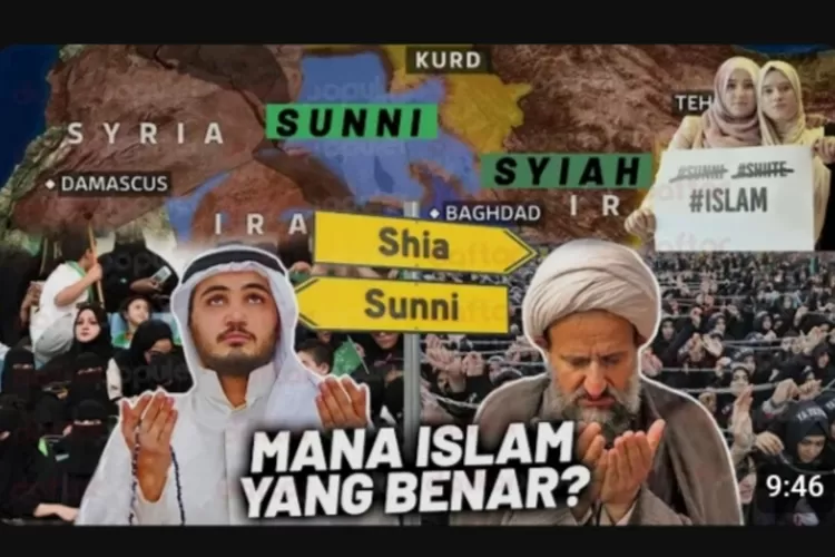 Kisah Sunni Dan Syiah yang ada di dalam Islam. (FOTO/YouTube.)