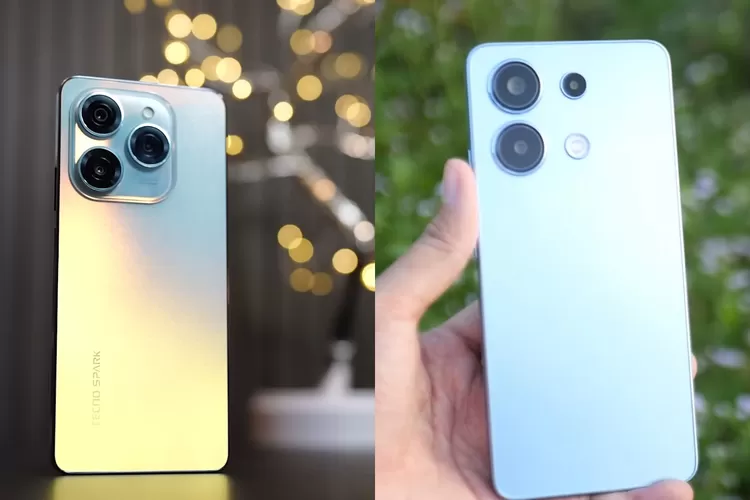 erbandingan Spesifikasi HP Tecno Spark 20 Pro vs Redmi Note 13 4G. (Foto/TL YouTube.)