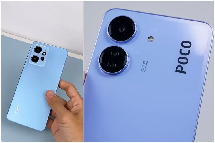 Ini Perbandingan Spesifikasi dan Harga Redmi Note 12 vs POCO C65. (Foto/TL YouTube.)