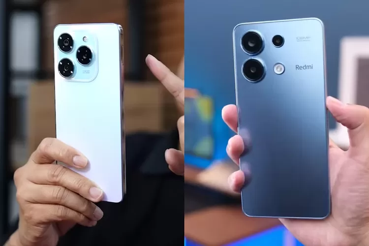 Antara Tecno Spark 20 Pro vs Redmi Note 13 4G. (Foto/TL YouTube.)