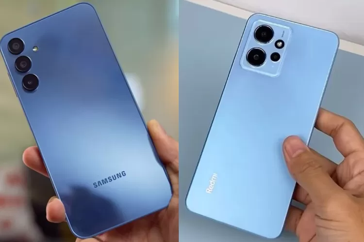 Perbandingan Spesifikasi HP Samsung Galaxy A15 dan Xiaomi Redmi Note 12. (Foto/TL YouTube.)
