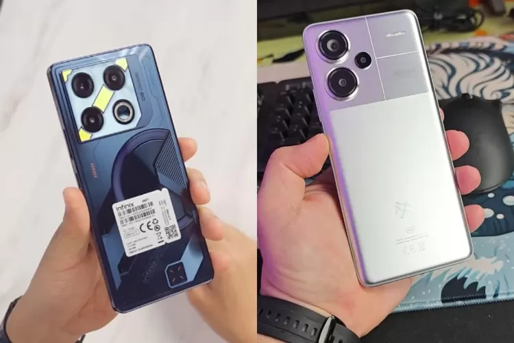 Potret HP Infinix GT20 Pro dan Redmi Note 13 Pro 5G. (Foto/TL YouTube.)