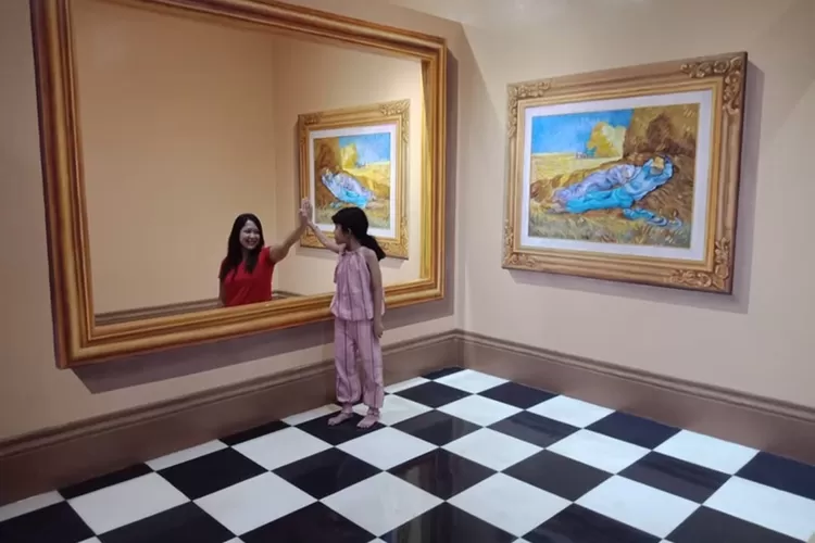Salah Satu Koleksi Seni Ilusi di Magic 3D Art Museum Jakarta. (Foto/Muhamad Rifqy Alvanza.)