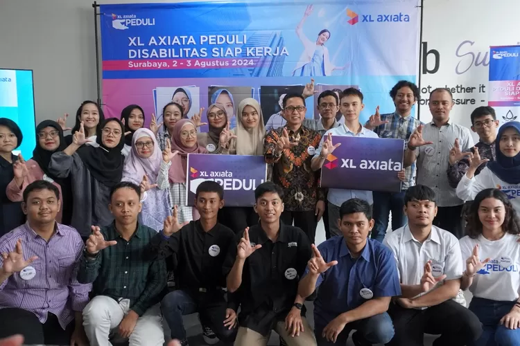 XL Axiata Gelar Pelatihan Siap Kerja Bagi Penyandang Disabilitas di Surabaya. (Foto/Istimewa.)
