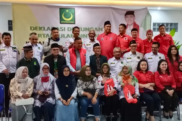 PBB Kota Bekasi Resmi Dukung Tri Adhianto di Pilkada 2024. (Foto/Fajar Saputra.)