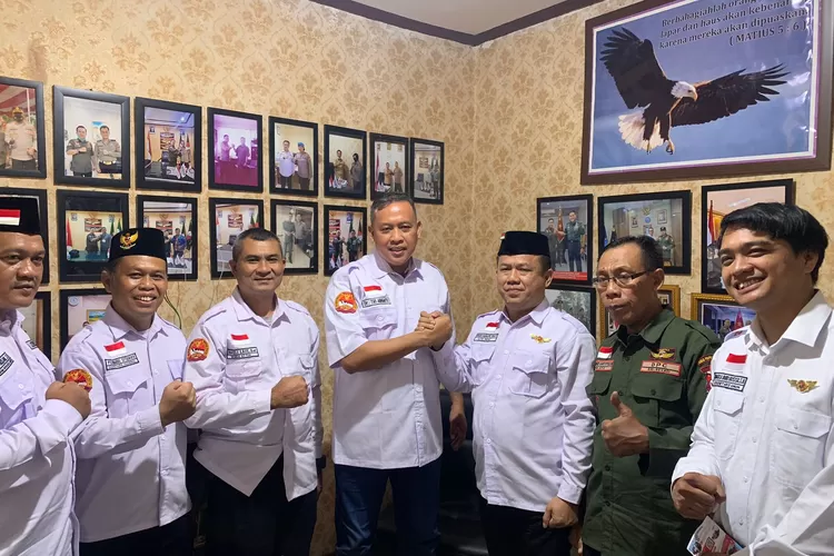 Relawan Pengawal Merah Putih Siap Dukung Tri Adhianto Jadi Wali Kota Bekasi. (Foto/Fajar Saputra.)