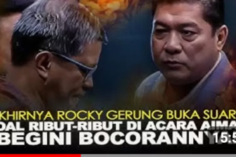 Isi klarifikasi Rocky Gerung usai ribut di debat dengan Silfester Maturina. (Foto/YouTube.)