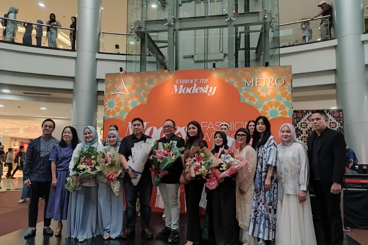 Acara METRO Modest Fashion Week 2024 di Margocity Depok. (Foto/Yayuk Lutfiah.)