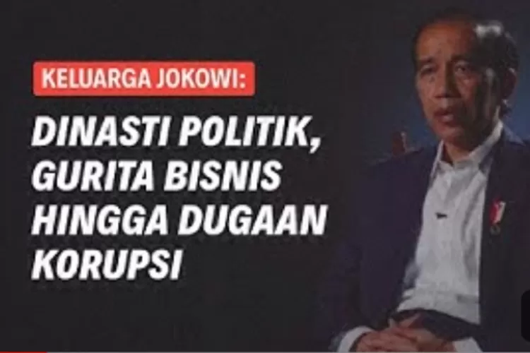 Dinasti politik di keluarga Jokowi. (Foto/YouTube.)