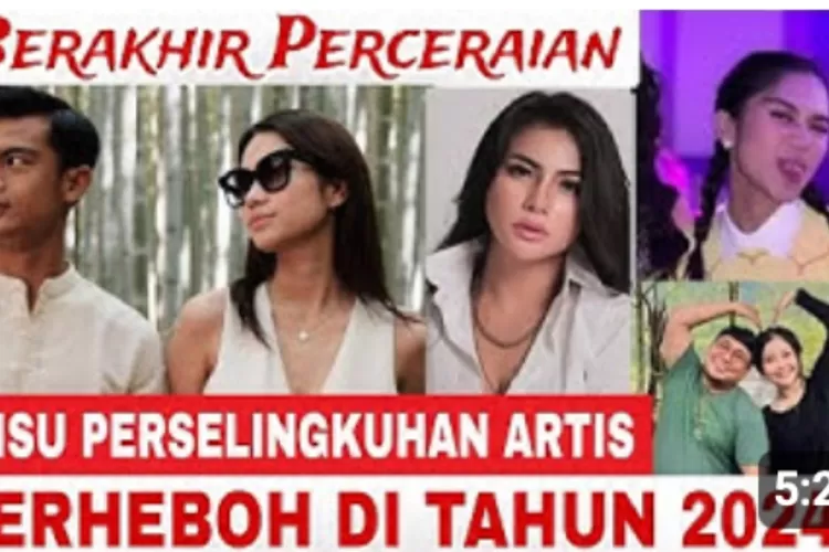 Skandal perselingkuhan artis dan selebgram sepanjang tahun 2024. (Foto/YouTube.)