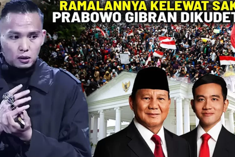 Ramalan Hard Gumay tentang Prabowo akan dikudeta orang dekatnya. (Foto/YouTube.)