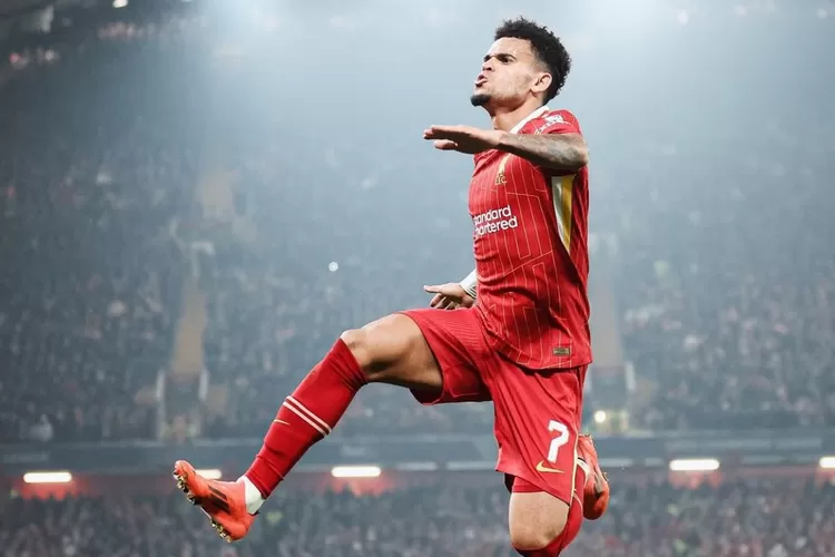 Luis Diaz Berselebrasi Saat Mencetak Gol (Foto/Instagram @liverpoolfc)