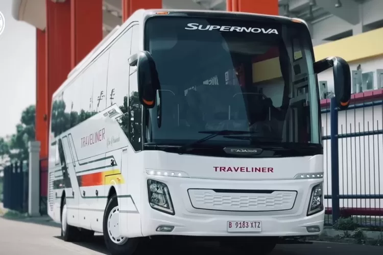 Stada Bus, karoseri asal Bandung, baru-baru ini meluncurkan bus terbarunya yang bernama Supernova. (Foto/Youtube)
