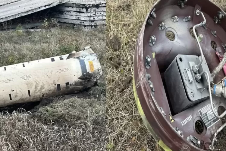 Foto Pecahan Rudal ATACMS yang berhasil di cegat