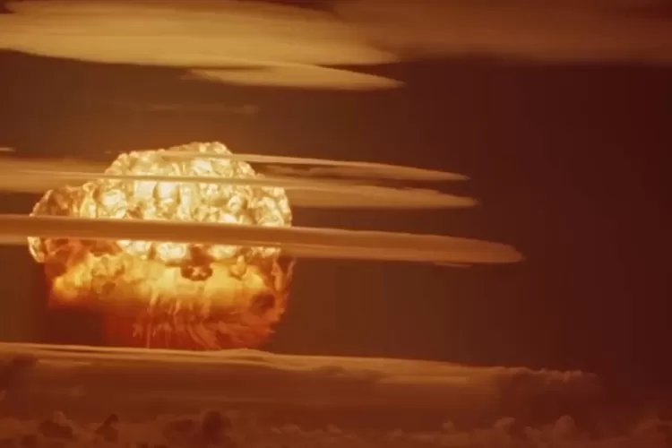 Ilustrasi : uji coba senjata nuklir di Kepulauan Novaya Zemlya